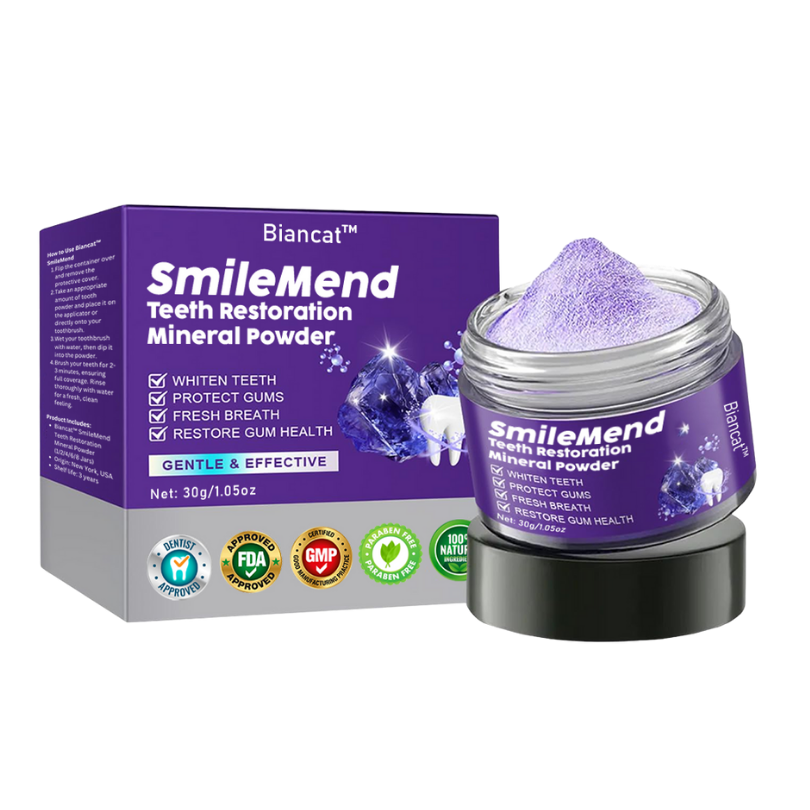 Biancat™ SmileMend Teeth Restoration Mineral Powder.