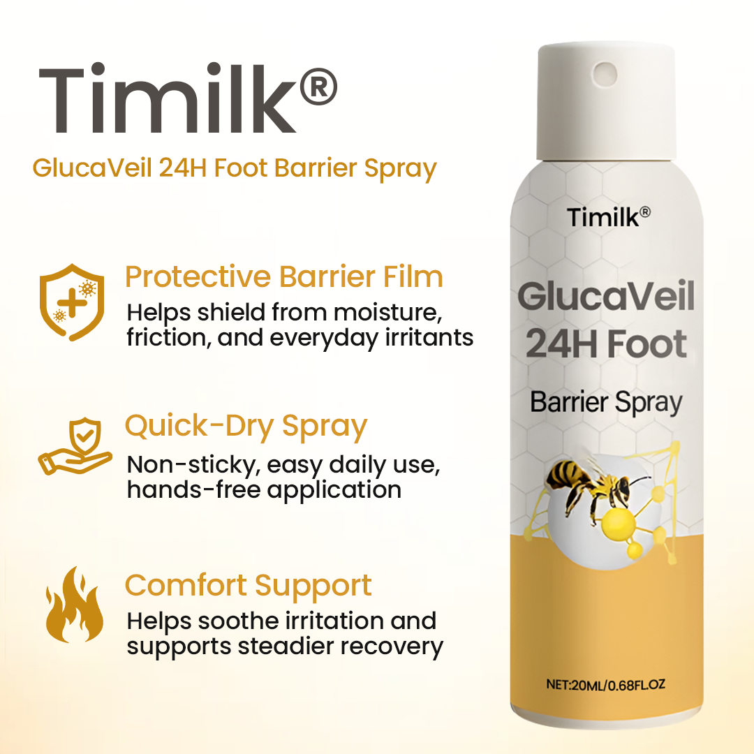 Timilk® GlucaVeil 24H Foot Barrier Spray.