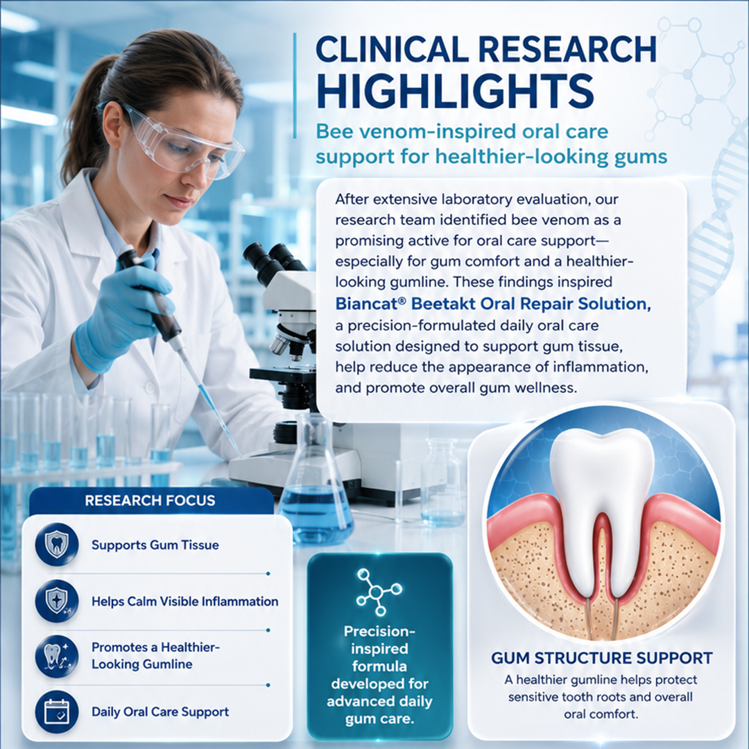 Biancat® BeeTakt Oral Repair Solution 🦷 — Bee Venom🐝–Inspired Mouthwash for Gumline Care, Plaque Defense & Fresher Breath