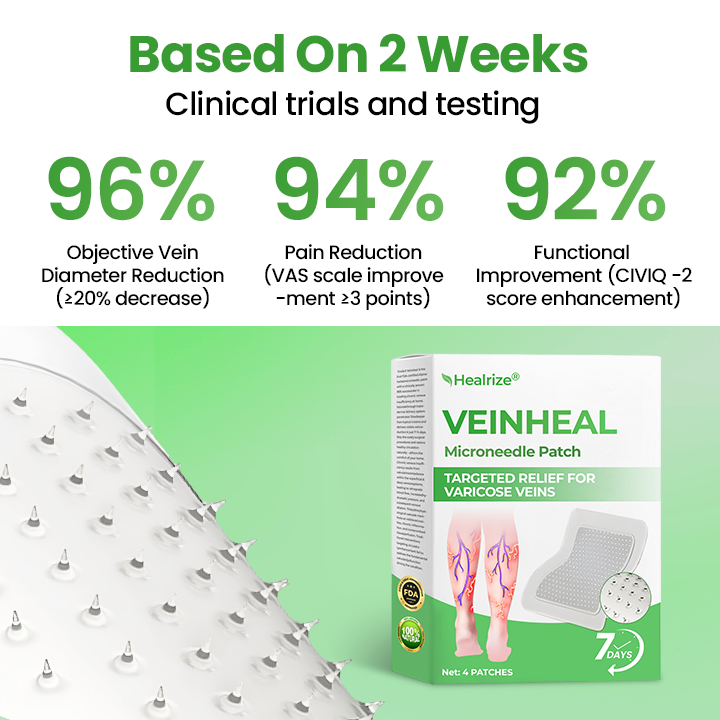 Healrize® VeinHeal Microneedle Patch.