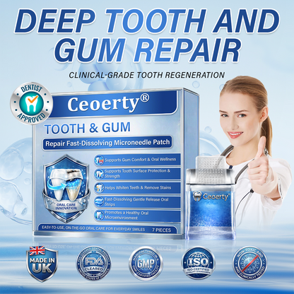 Ceoerty® Tooth & Gum Care Fast-Dissolving Microneedle Patch