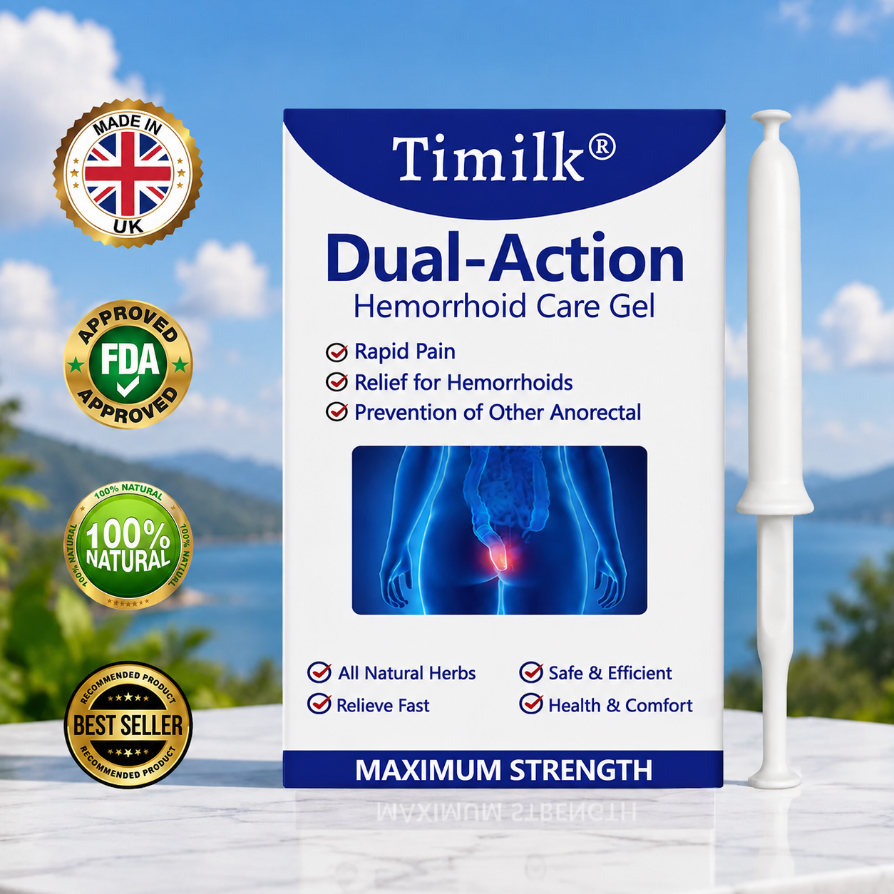 Timilk® Dual-Action Hemorrhoid Care Gel